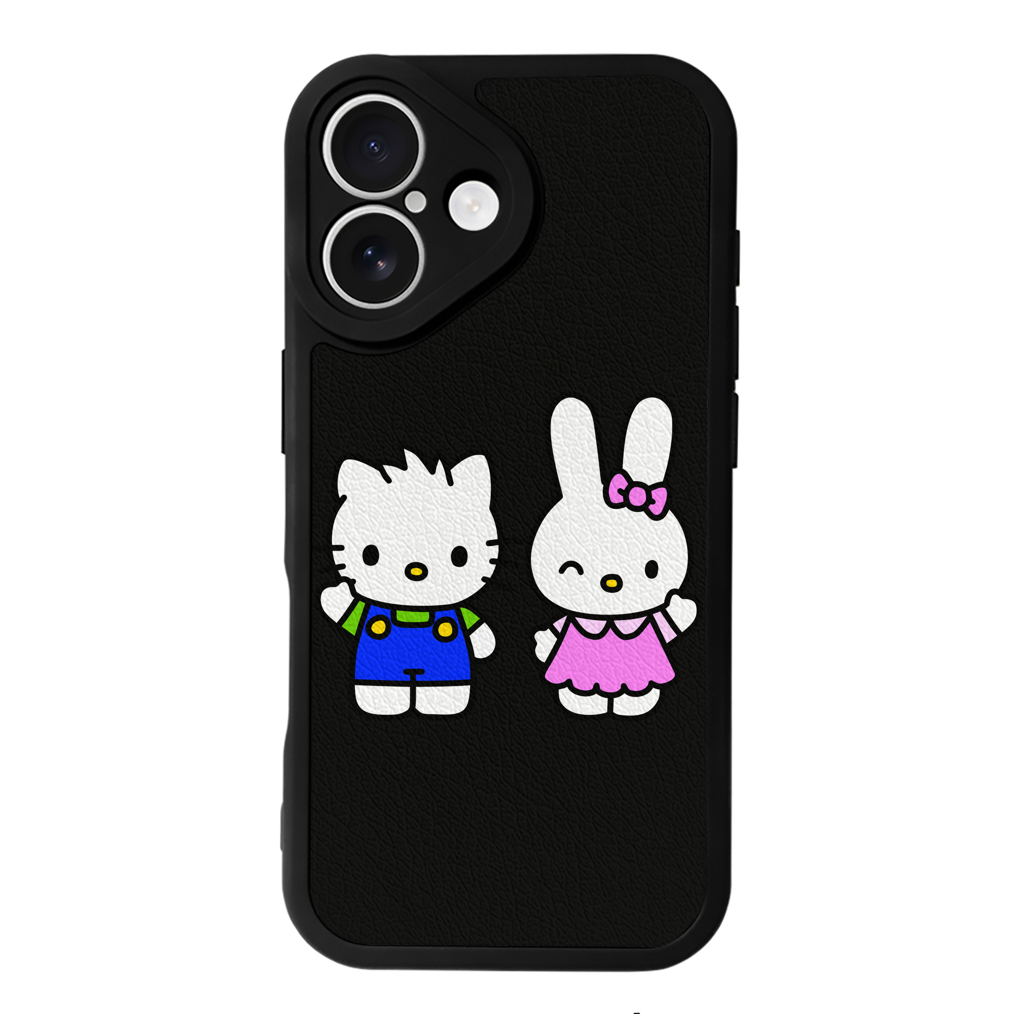 （画像用） Hello Kitty ハローキティ 【iPhone 16シリーズ対応】シリコンスマホケース（レザー調） 材質：シリコン